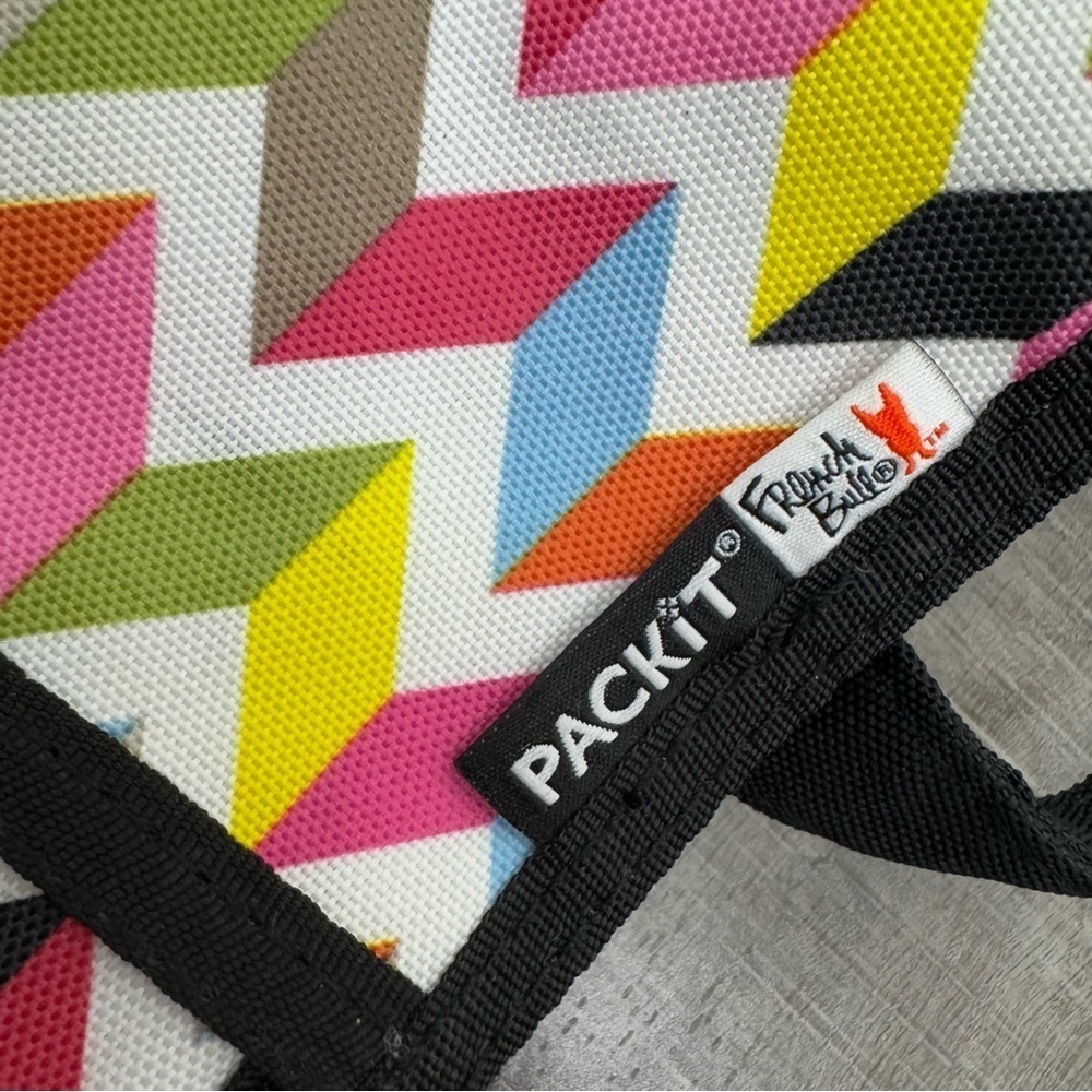 Packit French Bull Colorful Chevron Wine Bottle Freezable Bag — image 2 of 5